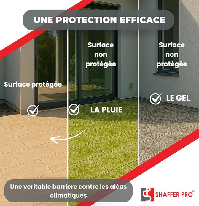 Hydrofuge oléofuge de surface professionnel- hydrofuge toiture/sols/murs & mobiliers travertin - SURFACE PROTEC- Shaffer Pro