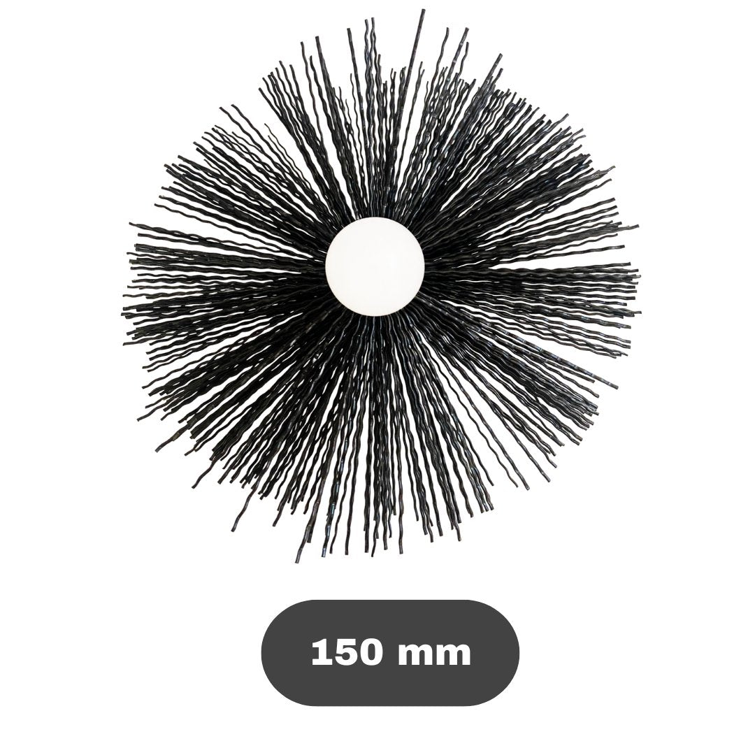 Brosse de ramonage - hérisson à fil dur - diamètre 150 mm